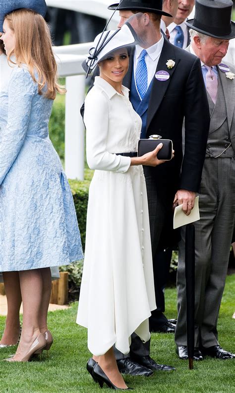 meghan givenchy ascot|Meghan Markle Wears White Dress to Royal Ascot on Her .